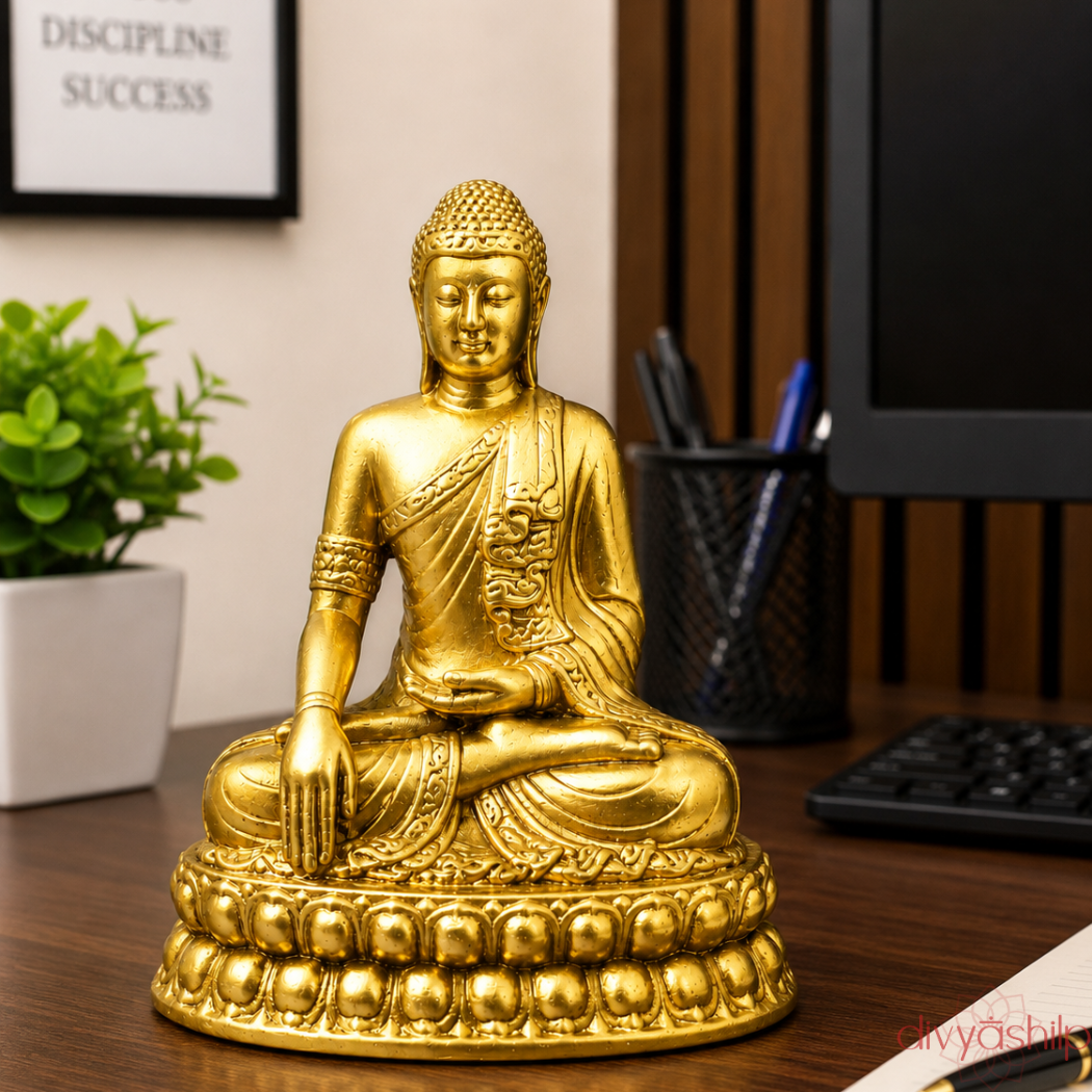 Gautam Buddha ji (Brass 3.8 Inch)
