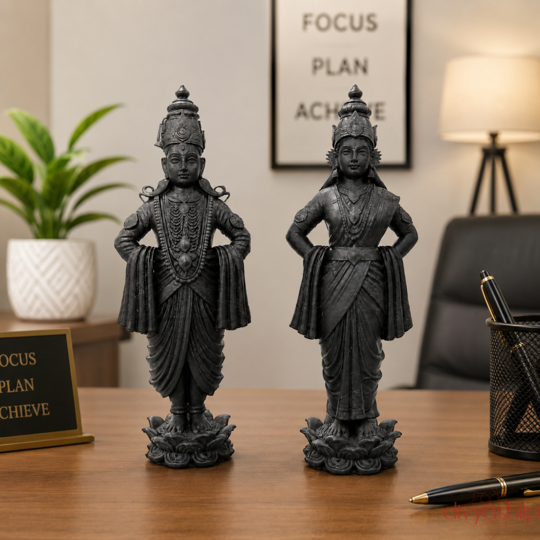 Shri Vitthal- Rukmini (Resin 1.5 Inch)