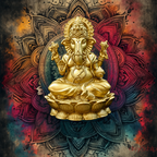 Lord Ganesha ji (Brass 3.4 Inch)