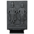 Lord Vitthal and Rukmini (black Stone 3inch)