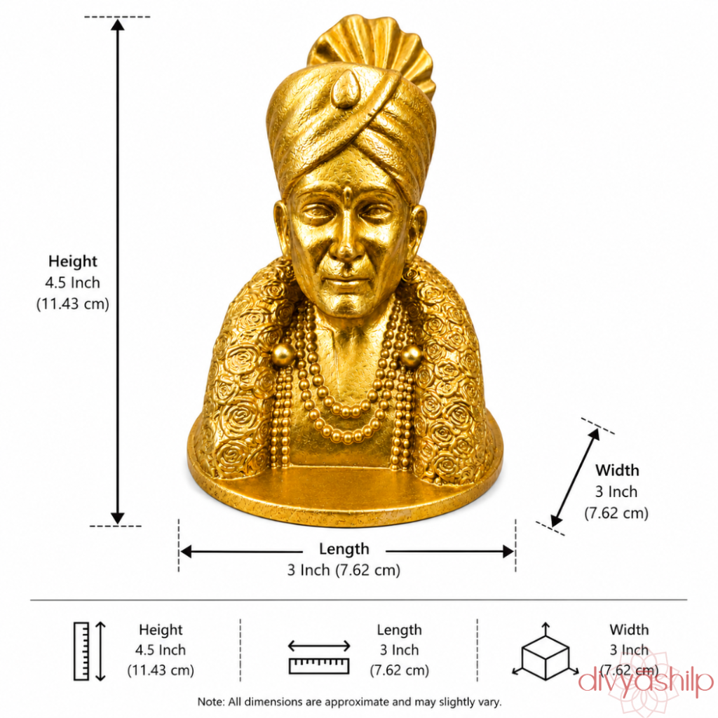 Gajanan Maharaj ji (Brass 4 Inch)