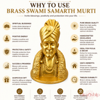 Gajanan Maharaj ji (Brass 4 Inch)