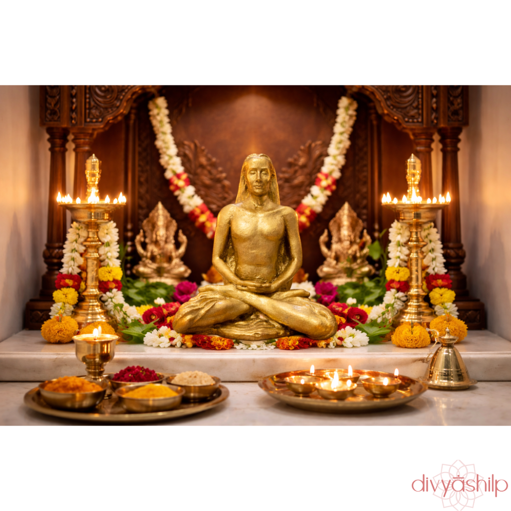 Sri Mahavatar Baba ji (Brass 3.2 Inch)