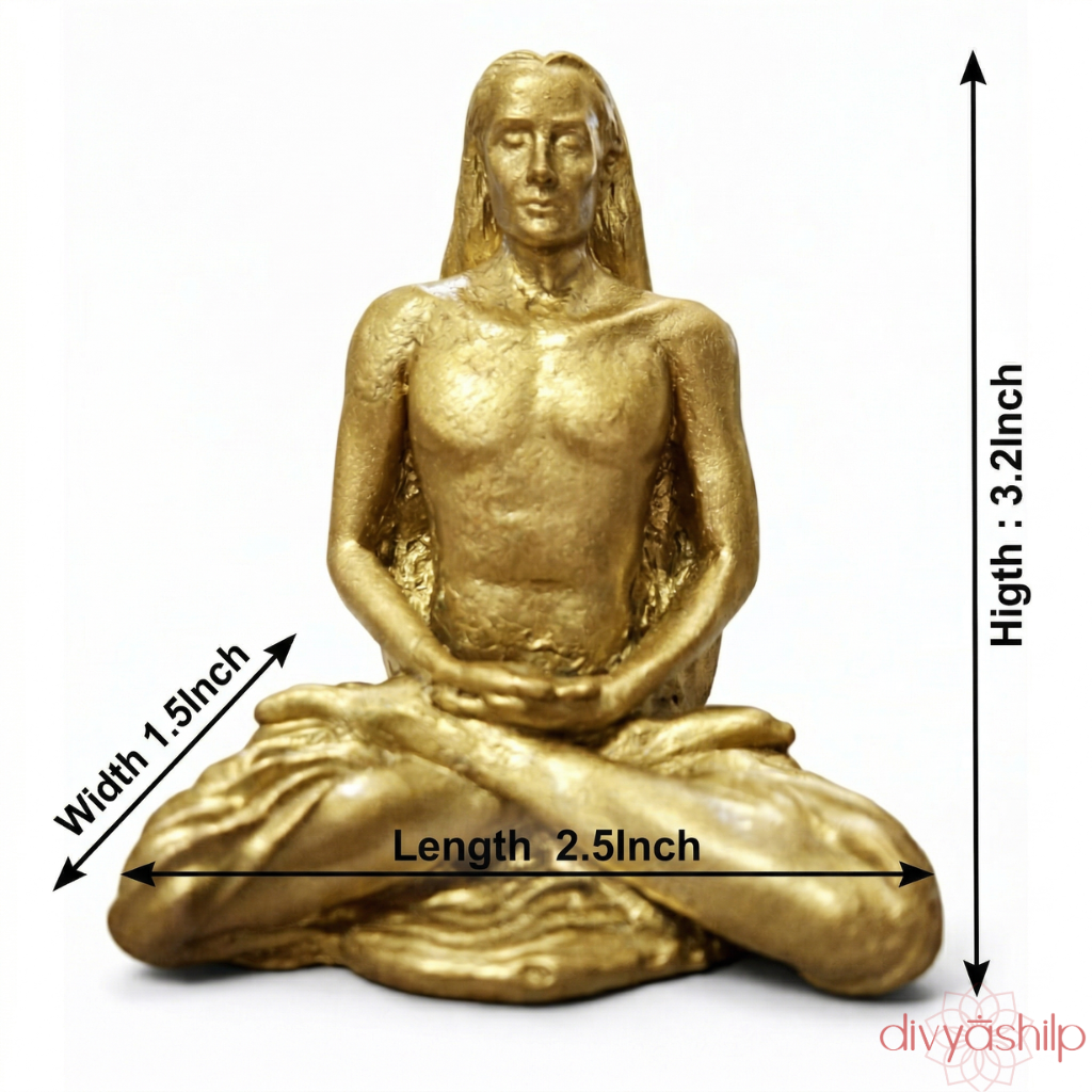 Sri Mahavatar Baba ji (Brass 3.2 Inch)