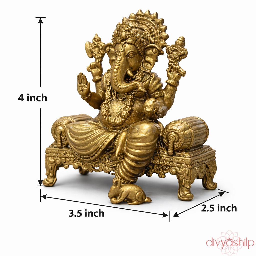 Shree Ganesha ji (Brass 4 Inch)