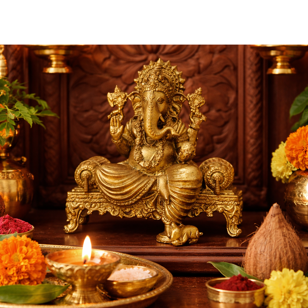 Shree Ganesha ji (Brass 4 Inch)