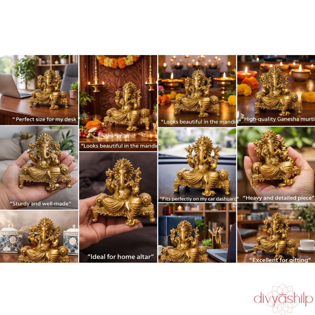 Shree Ganesha ji (Brass 4 Inch)