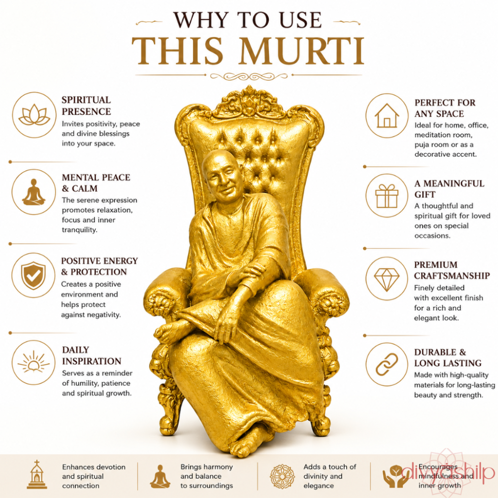 Chattarpur Wale Guruji (Shukrana Guru ji) (Resin 3.5 Inch)