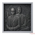 Dr.B.R Ambedkar with Gautam Buddha ji (Stone 3 Inch)