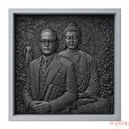 Dr.B.R Ambedkar with Gautam Buddha ji (Stone 3 Inch)