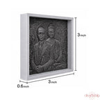 Dr.B.R Ambedkar with Gautam Buddha ji (Stone 3 Inch)