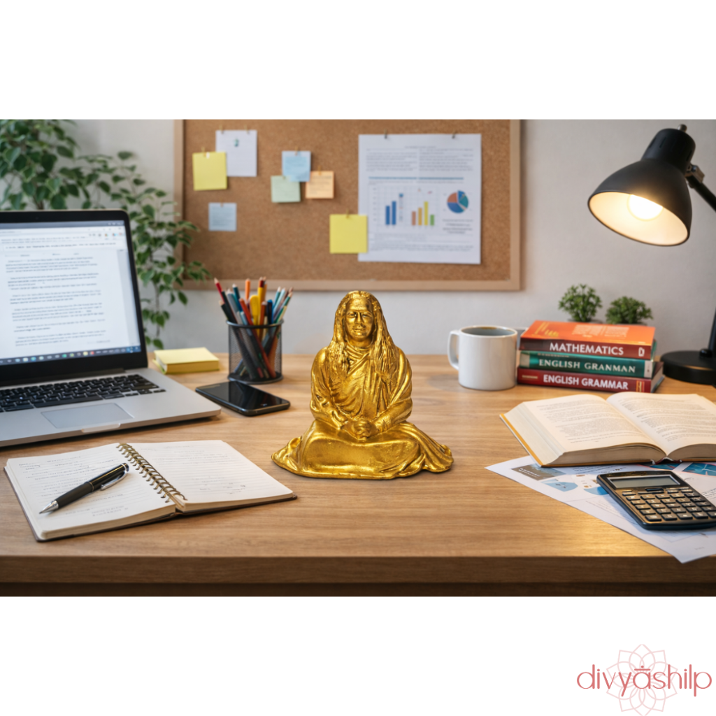 Sri Paramahansa Yogananda ji (Brass 3.2 Inch)