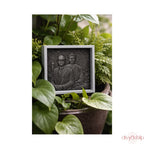 Dr.B.R Ambedkar with Gautam Buddha ji (Stone 3 Inch)