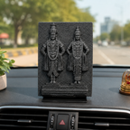 Lord Vitthal and Rukmini (black Stone 3inch)