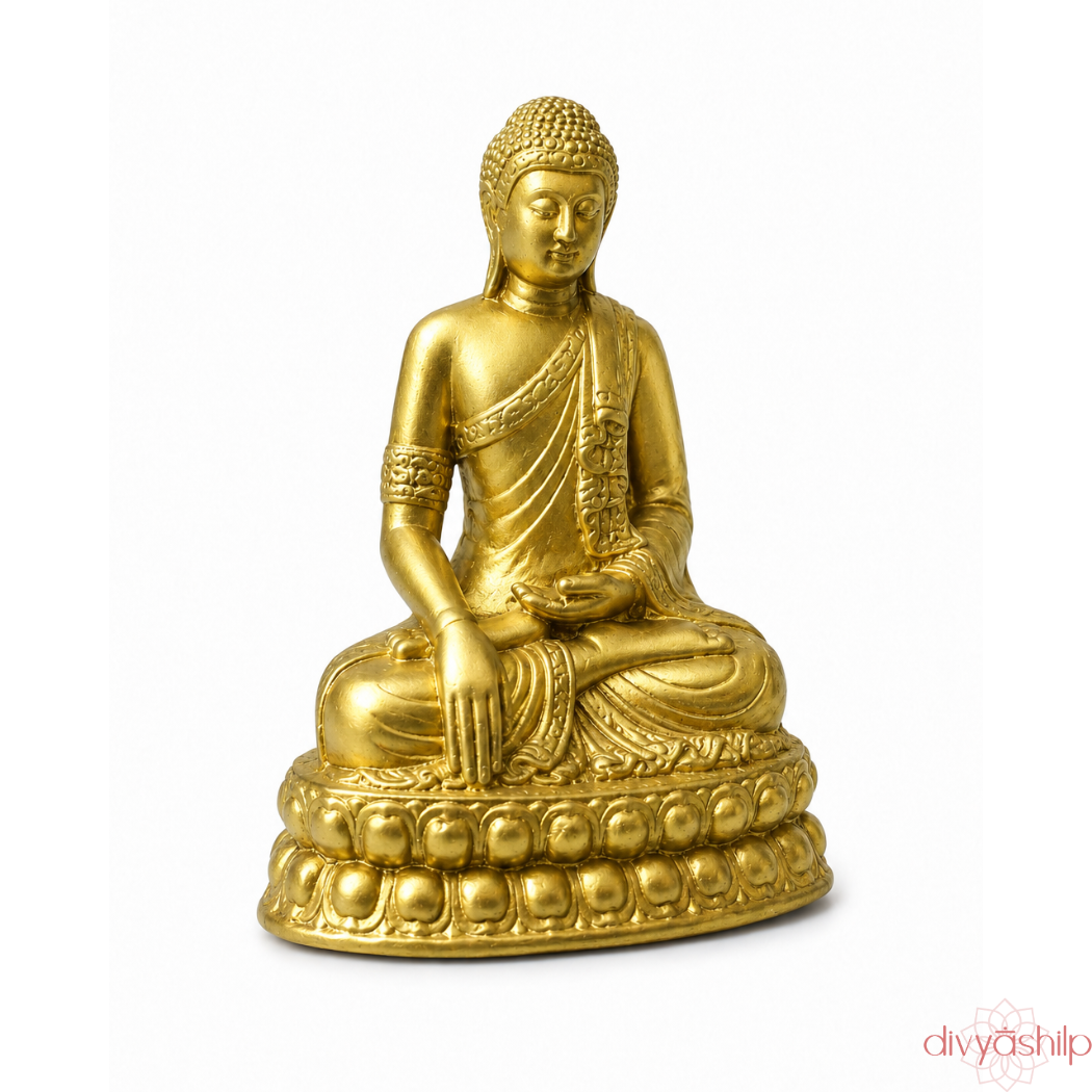 Gautam Buddha ji (Brass 3.8 Inch)